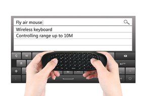 ProChosen C120 2.4 G Mini Wireless Fly Air Mouse with Qwerty Keyboard Gyroscope Remote Control for Kodi Android... N2