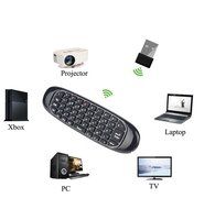 ProChosen C120 2.4 G Mini Wireless Fly Air Mouse with Qwerty Keyboard Gyroscope Remote Control for Kodi Android... N7