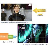 TICTID M9C max Android 6.0 TV Box Amlogic S905X Quad-core 64 bits [2GB DDR3/16GB eMMC] with Kodi 16.1 H.265 HDMI... N4