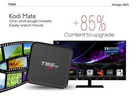 Henscoqi T95M Android TV Box Amlogic S905X KODI Pre-installed Quad Core CPU 4K HD 6.0 Marshmallow WiFi 3G 1080P... N5