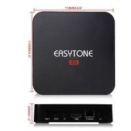 Easytone 4K Ultra HD Android 5.1 Lollipop Amlogic S905 OTT TV Box Quad-Core Google Netflix Streaming Media Player... N11