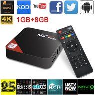 Fxexblin MX Pro Android 5.1 TV Box Amlogic S905X Quad Core 4K 3D Kodi 1G/8G WiFi HDMI Smart Media Player
