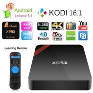 NEXBOX Android TV BOX KODI 16.1 Fully Loaded XBMC Amlogic S905 Quad Core 2GB/16GB Wifi LAN 4k 1080P TV Box Streaming...