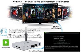 Zoomtak Android TV Box T8H Stunning 4K Streaming Media Player Superior Kodi 16.1 Software Fully Loaded And Unique... N3