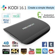 NEXBOX A1 4K TV BOX Amlogic S912 Octo-core 2GHz ARM Cortex-A53 64-bit Android 6.0 2G 16G Smart STB KODI 16.1 Support...