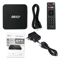 Xiao Aojiao M8S+ Android Tv Box Amlogic S805 KODI Pre-installed Streaming Media Players---Black N4
