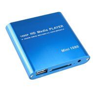 AGPtek Black Mini Full HD 1080P Digital Media Player-MKV/RM-SD/USB HDD-HDMI CVBS YPbPr N3