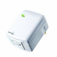 Leviton DZPA1-1BW Decora Z-Wave Controls 15-Amp Plug-In Appliance Module, White