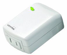 Leviton DZPA1-1BW Decora Z-Wave Controls 15-Amp Plug-In Appliance Module, White N6
