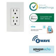 Leviton DZPA1-1BW Decora Z-Wave Controls 15-Amp Plug-In Appliance Module, White N11