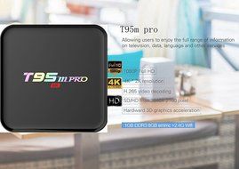 T95M Pro 4K KODI 16.1 Quad Core H.265 Android TV Box N7