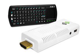 SmartStick 1 with Android and 1080p Steaming Media Player (built-in WiFi) and Mini Keyboard - 8GB
