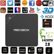 HONGYU&reg; NEXBOX A5 Android 6.0 TV BOX HD KODI 16.1 Fully Loaded XBMC Amlogic S905X Quad Core 64bit 2GB /16GB BT...