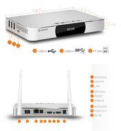 Android TV Box Zidoo&reg; X9 HDMI IN Recorder Quad Core 2G/8G Wifi Bluetooth 4K*2K H.265 UHD Picture in Picture USB... N2