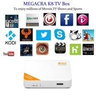 MEGACRA K8 Mini Smart TV Box with Kodi Pre-Loaded, Newest Movie/TV Show/Sports for free, Two Type of OS Support... N2