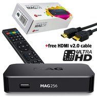 MAG 256 Original IPTV SET TOP BOX Multimedia Player Internet TV IP Receiver (HEVC H.256) faster than MAG254