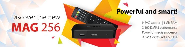 MAG 256 Original IPTV SET TOP BOX Multimedia Player Internet TV IP Receiver (HEVC H.256) faster than MAG254 N5