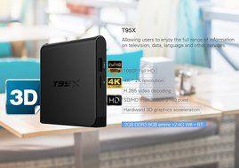 EASYTONE T95X 2GB/8GB Android 6.0 OTT Web OS Smart Android TV Box Hdmi 4K Amlogic S905X Kodi 16.1 Fully Loaded... N4
