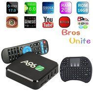 [2017 Free Wireless Mini keyboard]Bros Unite A96Z Android TV Box Kodi 17.0 Amlogic S905X Quad Core Android 6.0...