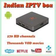 VSHARE Indian IPTV Box Android TV BOX more than 270 Channel Live TV Core XBMC Kodi Online Indian Media Player...