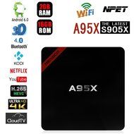 NPET A95X S905X 2GB 16GB Android 6.0 TV Box Support 4K Bluetooth Kodi 16.1 Fully Loaded-Support Ultra-Fast Running...
