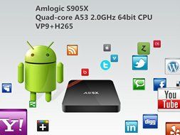 NPET A95X S905X 2GB 16GB Android 6.0 TV Box Support 4K Bluetooth Kodi 16.1 Fully Loaded-Support Ultra-Fast Running... N5