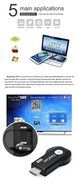 HD 1080P Wireless HDMI receiver Miracast Dongle WiFi Wireless Display HDMI Adapter for Android,IOS and Windows... N4