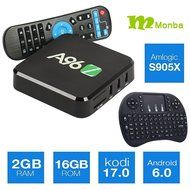 [Monba]2017 A96Z Android TV BOX Android 6.0 Kodi 17.0 4k TV box Amlogic S905X A53 2GHz 64bit Quad Core 2G/16G...