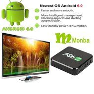 [Monba]2017 A96Z Android TV BOX Android 6.0 Kodi 17.0 4k TV box Amlogic S905X A53 2GHz 64bit Quad Core 2G/16G... N3