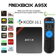 NEXBOX Android 6.0 4K TV Box A95X Pro Amlogic S905X Quad Core 2G/16G KODI 16.1 Pre-installed Support VP9 HDR HEVC...