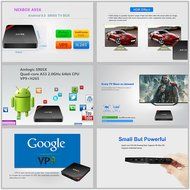 WISEWO Android TV Box (Amlogic S905 HD 4K Quad Core CPU KODI) with I8 Wireless Keyboard N11