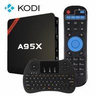 WISEWO Android TV Box (Amlogic S905 HD 4K Quad Core CPU KODI) with I8 Wireless Keyboard N13