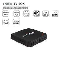 RUPA M8S Pro TV Box Amlogic S905 Android 5.1 2GB 16GB Quad Core 4K 1080P 64-bit 2GHz WiFi 1000M Smart OTT Set... N5