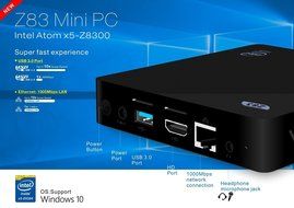 [Free keyboard + Mouse] J-DEAL&reg; Z83 Windows 10 Mini PC 4K Intel Atom Processor 64Bit HD 2GB + 32GB + 128G Extendable... N3