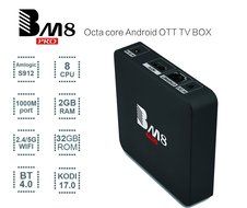 BM8 PRO Octa-core Android 6.0 OTT TV Box 8Core 64bit CPU 2GB RAM 32GB ROM 4K ULTBKHD Video Processing H.265 HEVC... N2