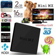 J-DEAL&reg; Android 6.0 KODI 16.1 Amlogic S905X Quad Core Mini MX 2G/16G TV BOX H.264/H.265 Dual Band 2.4G/5G WiFi...