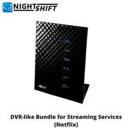 Netflix Streaming DVR Bundle of Programmed Router, Storage Device &amp; Software
