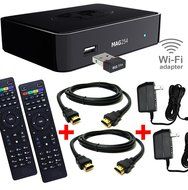MAG 254 IPTV WiFi - Room2Room Bundle (1 Mag Box with Wifi Adapter, 2 Remotes, 2 HDMI &amp; 2 Power Supplies)