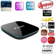 Richino Q-Box Quad-Core A53 Android 5.1 [2GB/16GB/4K] Smart TV BOX Amlogic S905 Streaming Media Player Bluetooth...
