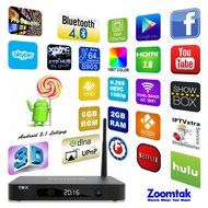 Zoomtak T8X-S Amlogic S905 TV BOX Android 5.1 Lollipop 64bit Quad Core 4K 3D HDMI 2.0 Kodi Streaming Media Player...