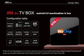 Joinwe-world WeChip H96 PRO Amlogic S912 Android TV Box Octa core ARM Cortex-A53 2G/16G Android 6.0 TV Box WiFi... N4