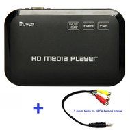 Buyee Portable Full 1080p Hd Multi Media Player 3 Outputs Hdmi, Vga, Av, 2 Inputs Sd Card &amp; USB Reader for Hdds...