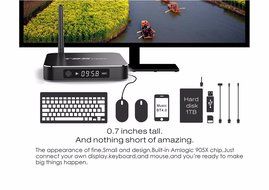 M.Way Aluminum Android 6.0 TV Box New Model Smart Box with Quad Core/2GB RAM/ 8GB Flash/4K/S905X - Bluetooth 4.0... N4