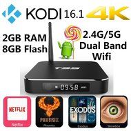 Rominetak T95 2GB Ram 8GB Flash Android 5.1 Lollipop OS TV Box Quad Core 4K UHD 3D Dual Band 2.4G/5G Wifi Kodi...