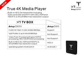 [Free Wireless Keyboard] J-DEAL&reg; X1 Android 6.0 Marshmallow Amlogic S905X Quad Core Android TV Box Kodi 16.1 Fully... N8