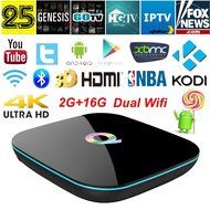 Miroha Q-Box Android TV Box 2GB/16GB Quad Core Kodi 16.0 pre-installed Add-Ons Fully Loaded Rooted Unlocked Streaming...