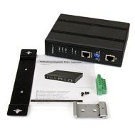 StarTech.com 4 Port Gigabit Midspan PoE+ Injector Wall-Mountable Power Over Ethernet (POEINJ4G) N8