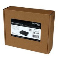 StarTech.com 4 Port Gigabit Midspan PoE+ Injector Wall-Mountable Power Over Ethernet (POEINJ4G) N9