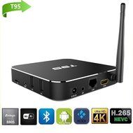 Henscoqi T95 Android 5.1 Lollipop TV Box Amlogic S905 Quad-core 2GB 8GB 4K2k HD Decoding Dual Band WiFi Bluetooth4.0... N2
