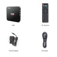 V88 FHD 1080P 4K 3D Smart TV Box Android 5.1 Quad-Core 1+8GB KODI/XBMC WiFi Media Player Hotspot N5